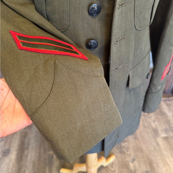 USMC Vintage Vietnam Era Marine Corps Green Dress Uniform Jacket - Picture 6 of 10